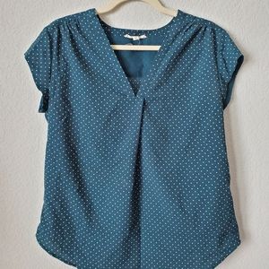 Fun2Fun Lillian V-Neck Blouse Stitch Fix (M)
